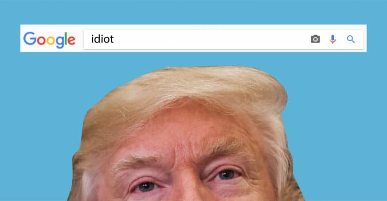 Alteran Google para que aparezca Trump cuando busques 'idiota'