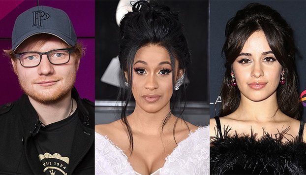 Ed Sheeran, Cardi B Y Camila Cabello Destacan En 2018