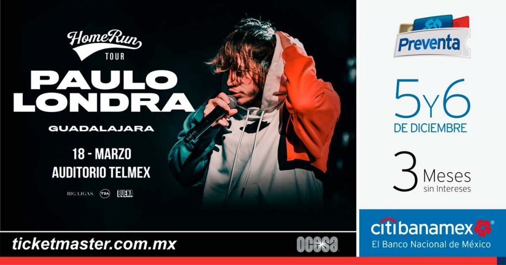 Paulo Londra regresa a México con dos conciertos
